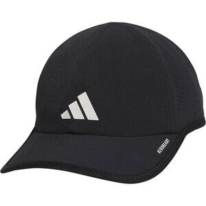 Men's Black/White Superlite Hat – Lightweight Athletic Running Cap for Workouts